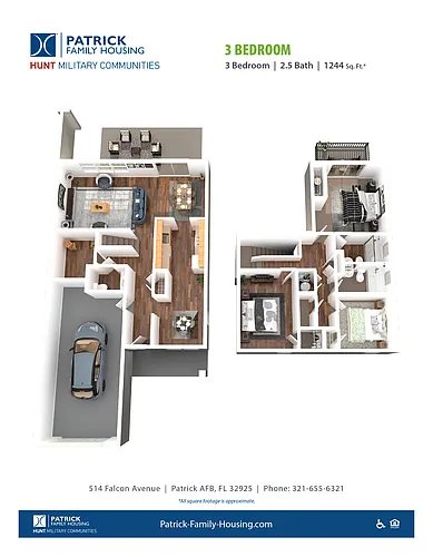 Floor plan North Coast 3BR