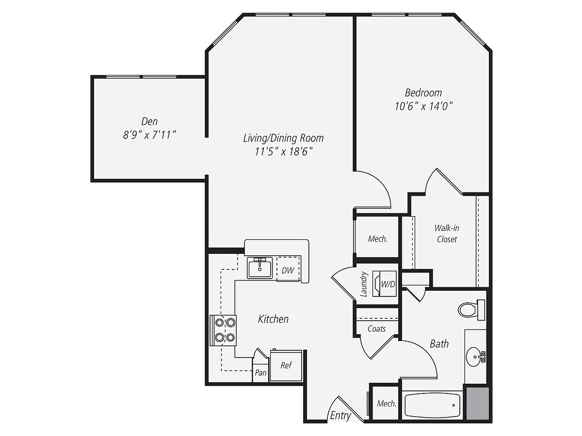 Floor plan A2D.3 Renovated