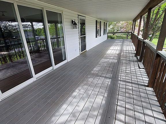 large country porch in front