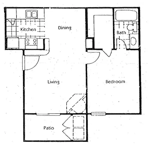 Floor plan 1X1