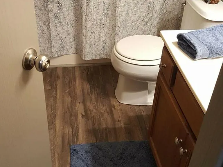 Bathroom. Note unit is not furnished.