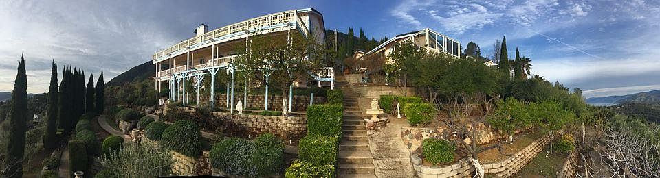 On top of a mountain