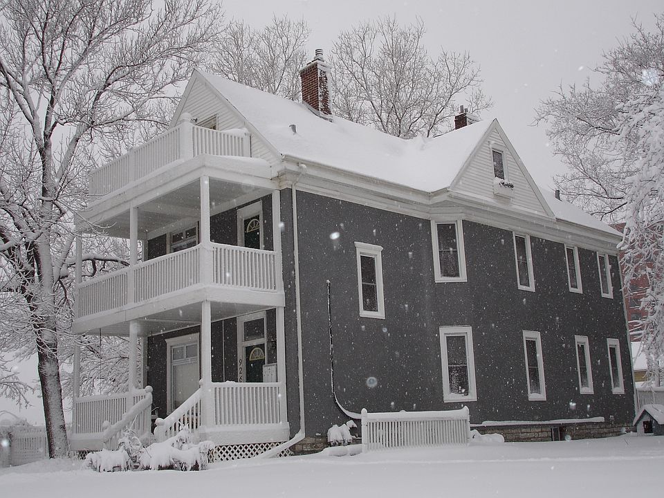 Winter view of duplex