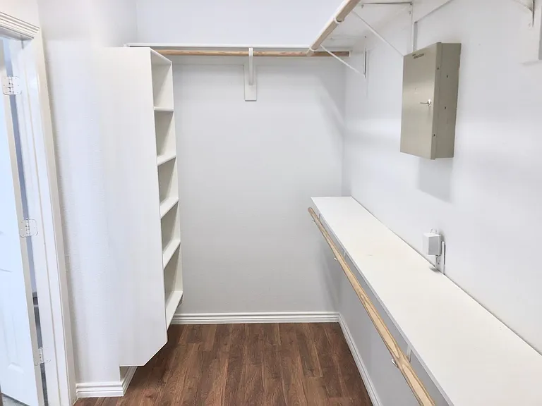 Master walk-in closet