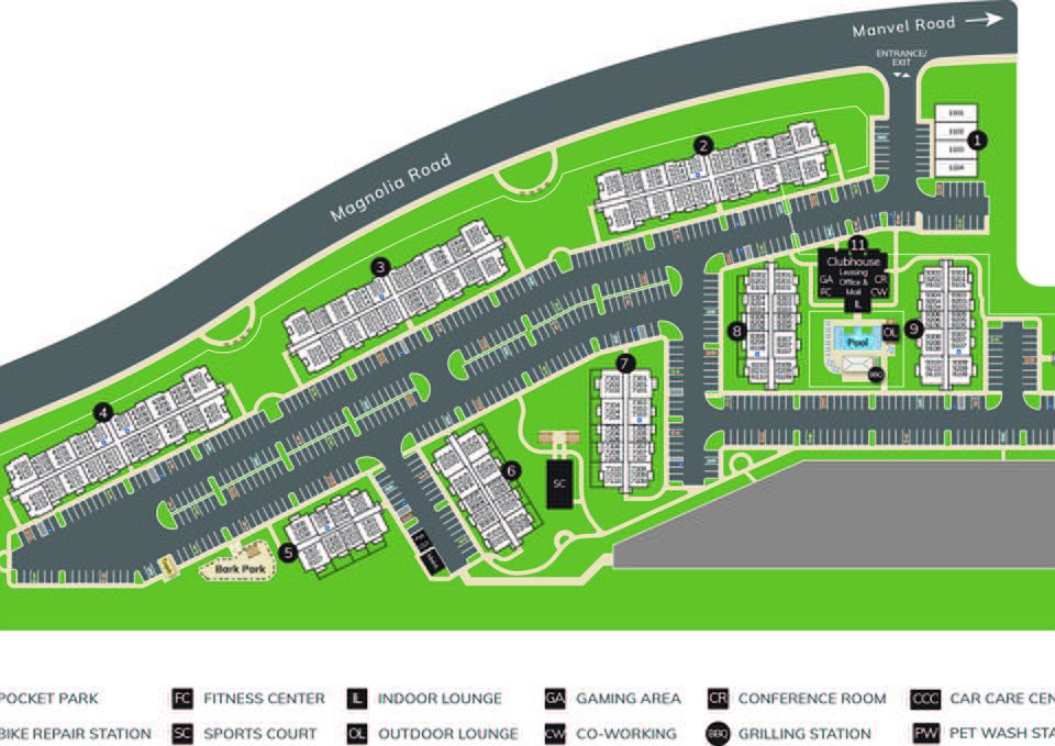 The Delta Pearland community map