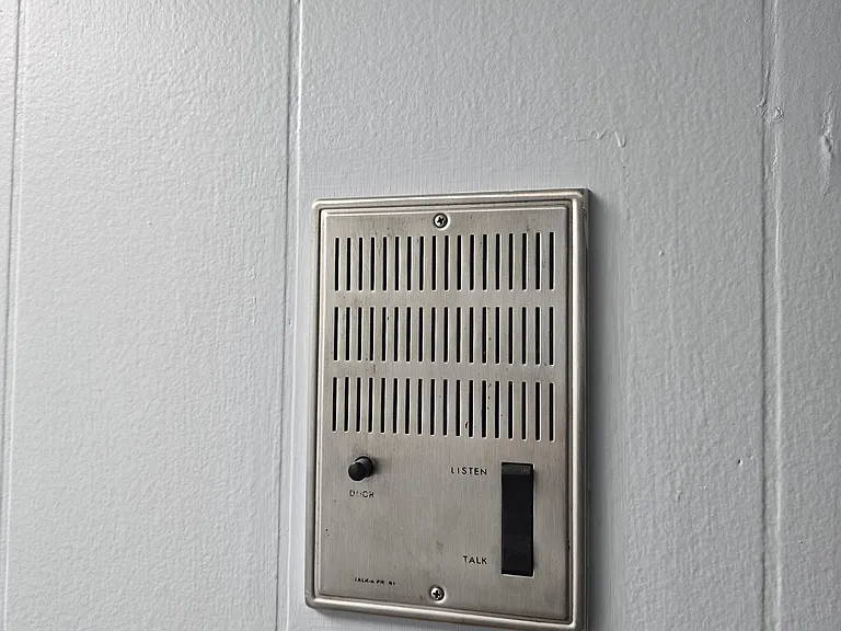 Intercom by entry door