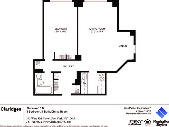 2nd image of 101 W 55th St #1102