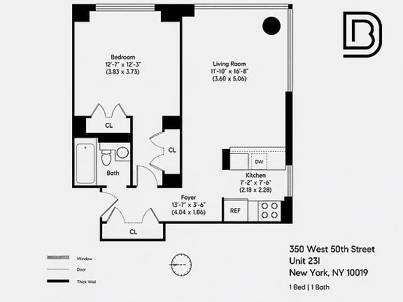 5th image of 350 W 50th St APT 23I
