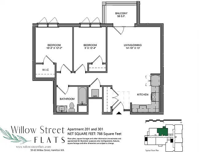 2 bed, 780 sqft, $2,881 — Photo 2