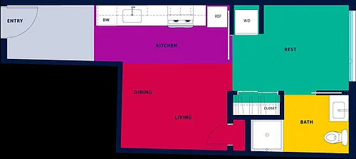 Floor plan Corner Kitchen