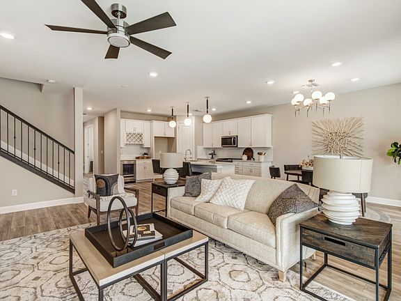 Connected Living and Dining spaces