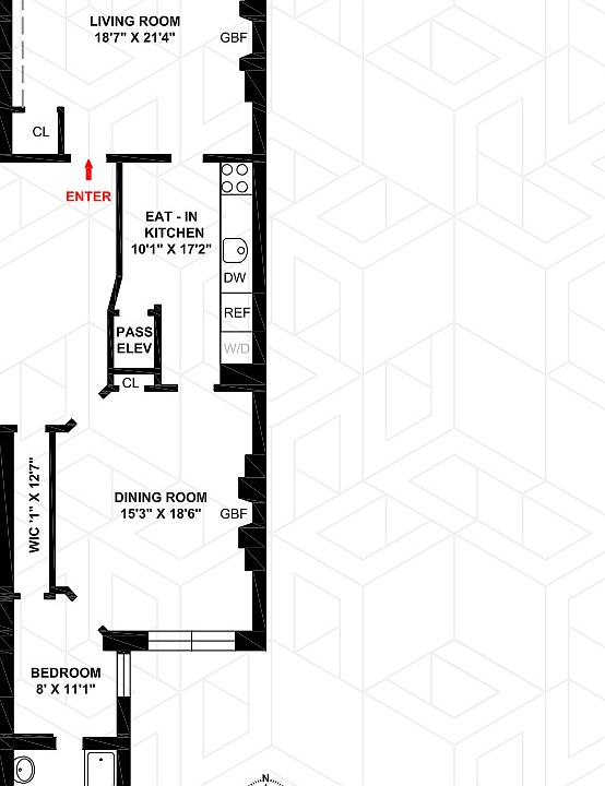 2nd image of 37 W 69th St #3