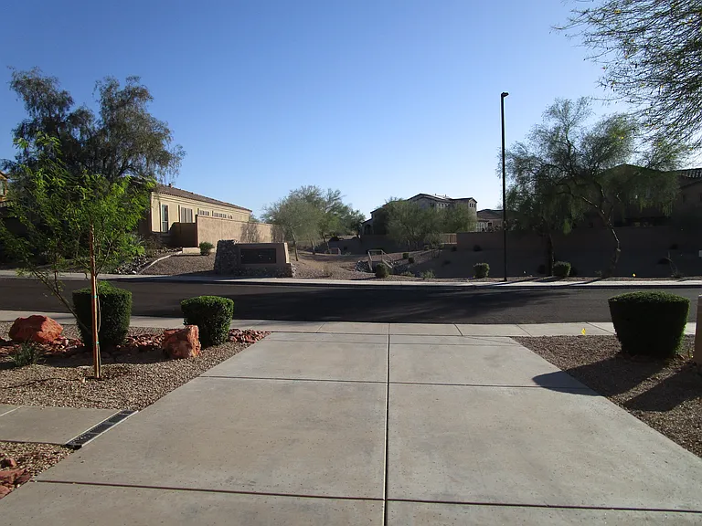 View from driveway