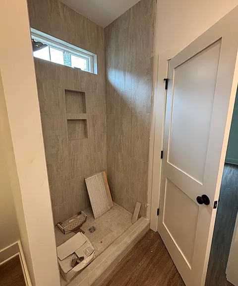 Spa style shower