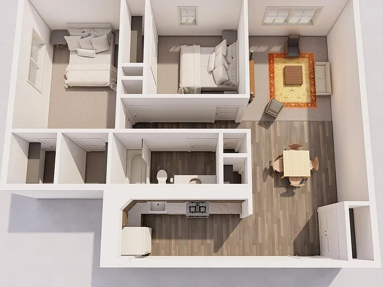 2 bedroom floorplan