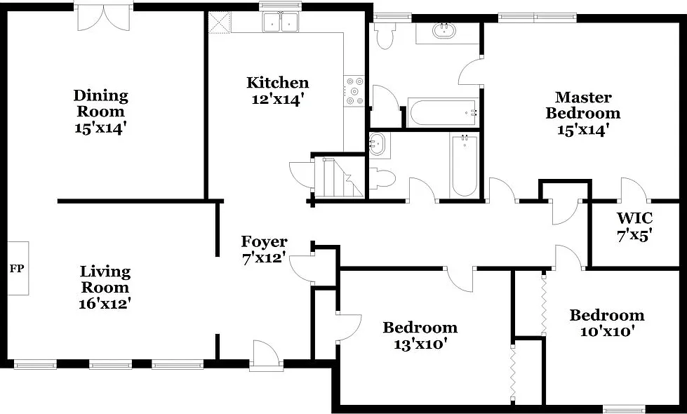 3 bed, 2.0 bath, 1248 sqft, $1,870 — Photo 3