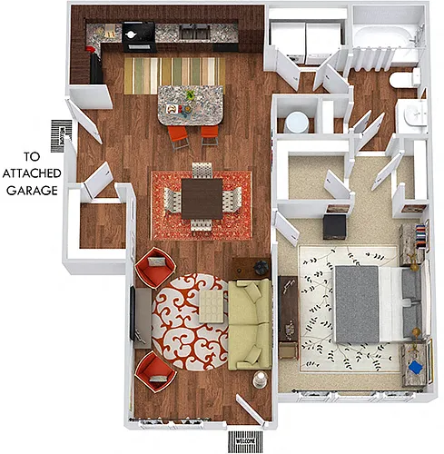 Floor plan Jones with Attached Garage