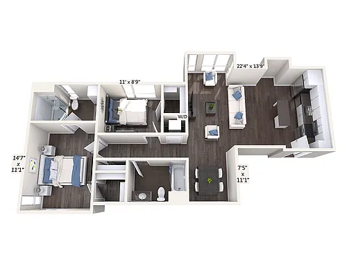 Floor plan B3D_1110