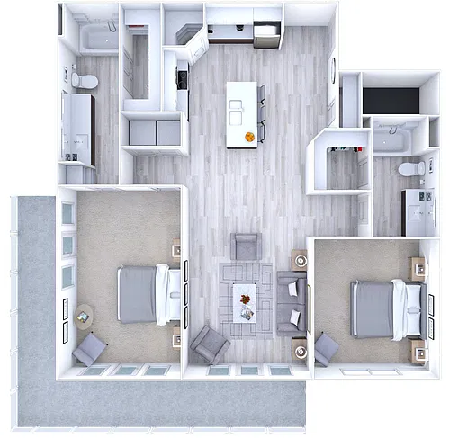 Floor plan The Ridge - 2x2