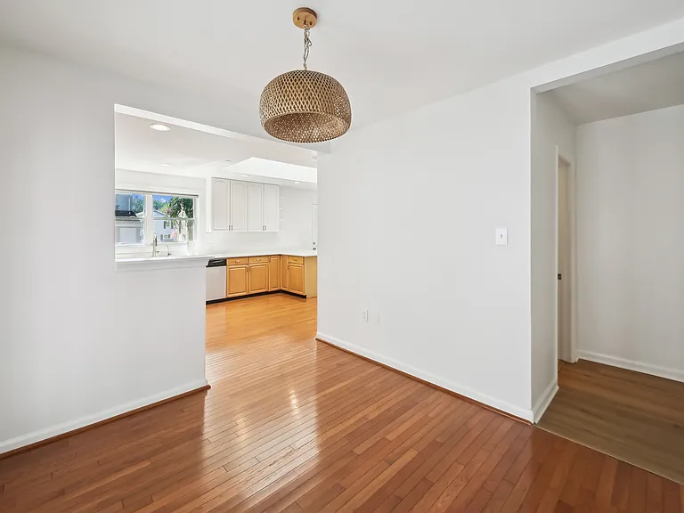 Dining Room + Kitchen & Hallway to First Floor Bedrooms