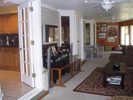 Large family room with views of the Metroparks