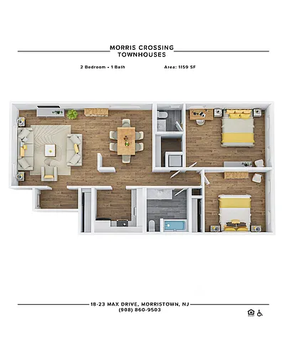 Floor plan 2 Bedroom Deluxe