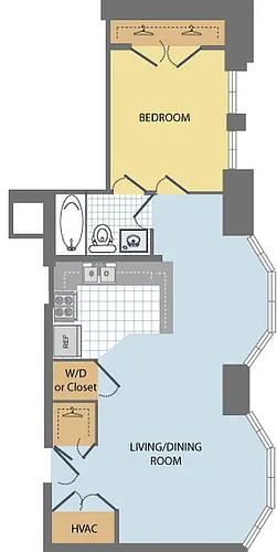 Floor plan Osborn 1B