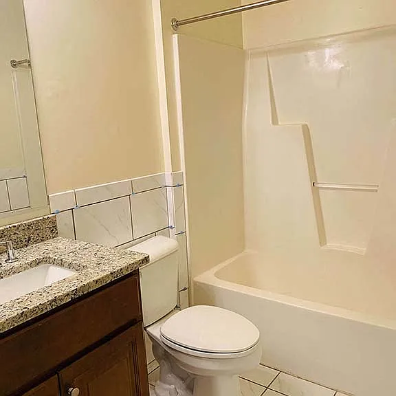 Beautiful bathrooms with granite countertops