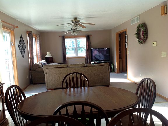 Dining room and living room