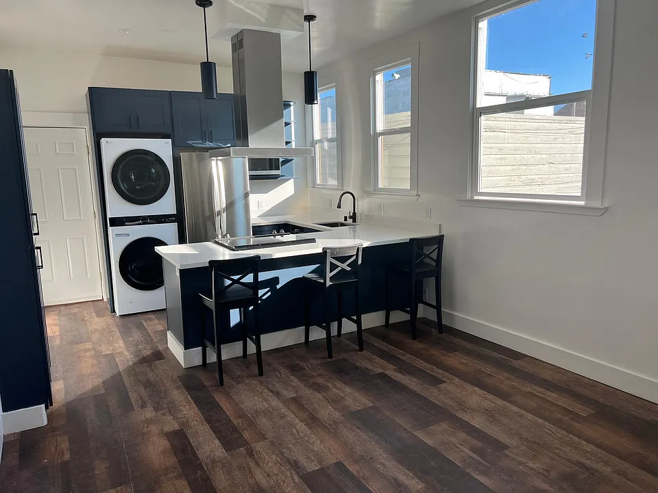 Open Kitchen with room for dining table or media area