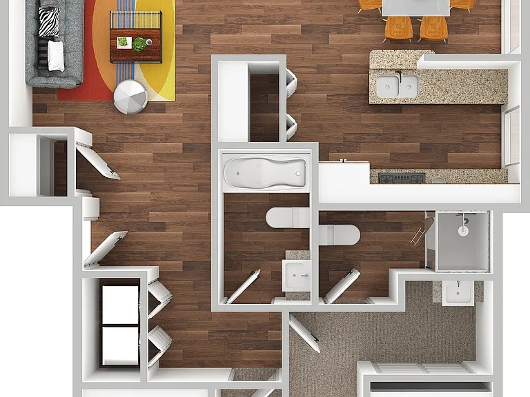 2 x 2 Floor Plan 2 x 2 Floor Plan