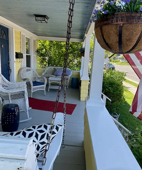 Cozy front porch