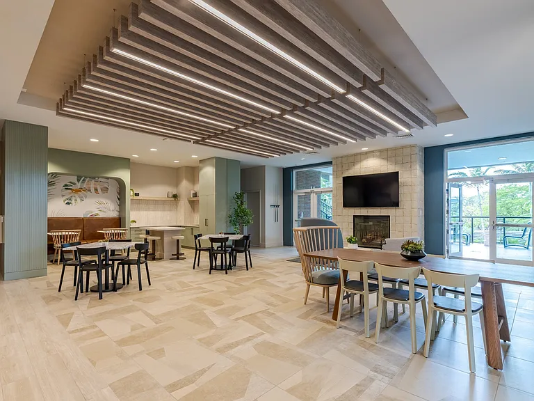 Updated Community Clubhouse at One Plantation Apartments in Plantation, FL 33324