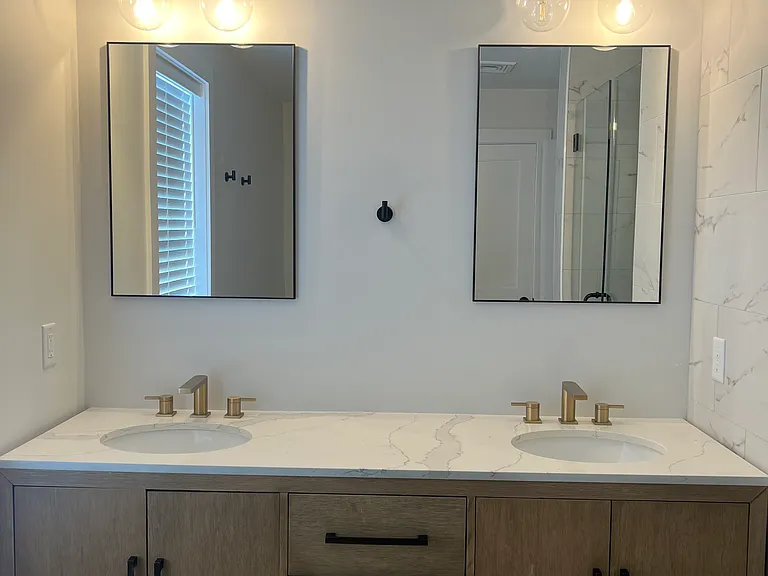 Master bedroom bathroom, double vanity