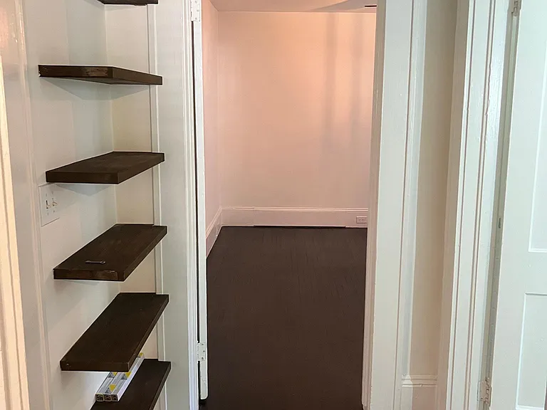 Largest of the three bedrooms to the right of the bathroom.