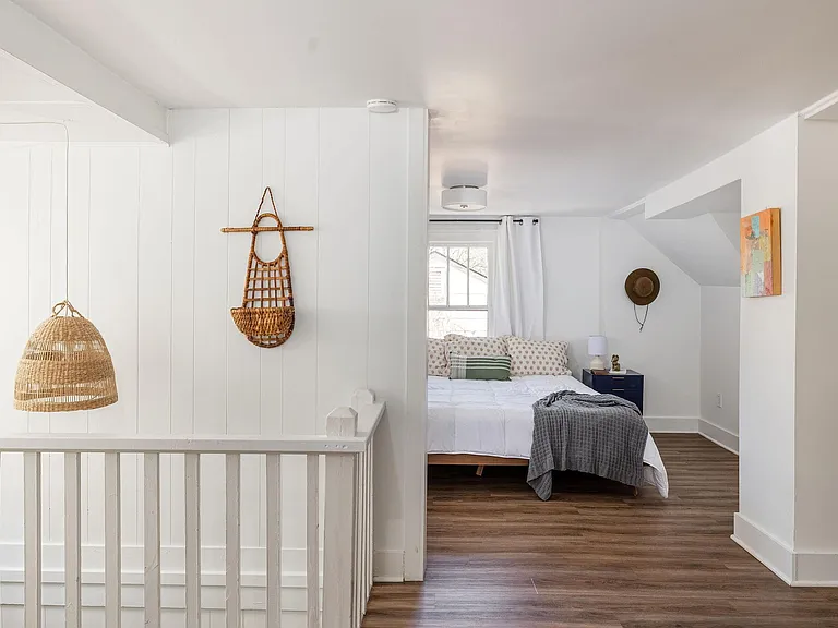 The upstairs suite, complete with its own HVAC unit for ultimate comfort
