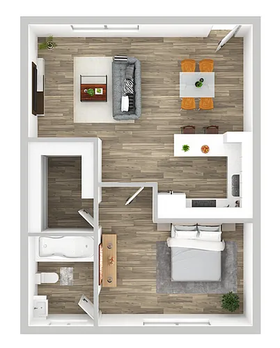 Floor plan 1X1