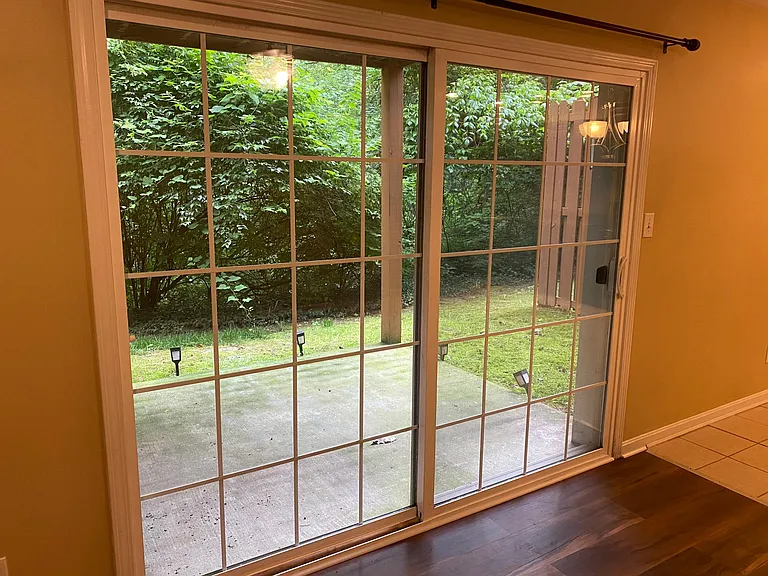 Enjoy your morning coffee on the patio surrounded by nature.