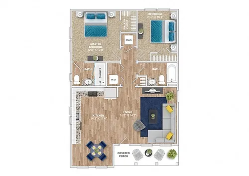 Floor plan Sapelo