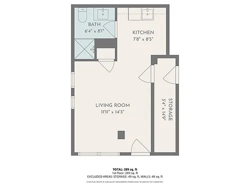 Floor plan Studio Apartment