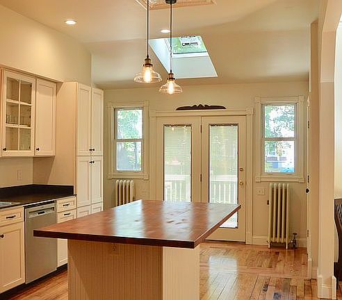 5-foot butcher block island