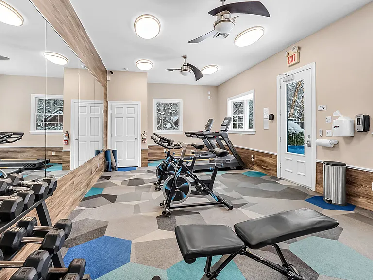 Break a sweat, build strength, and stay on trackall without leaving home. Our fitness center is equipped to keep you moving and motivated every day.