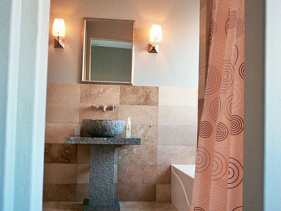 Master Bathroom with Large Bathtub and Separate Shower