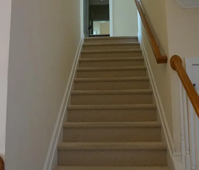 Berber carpet on upper level