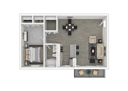 Floor plan One Bedroom