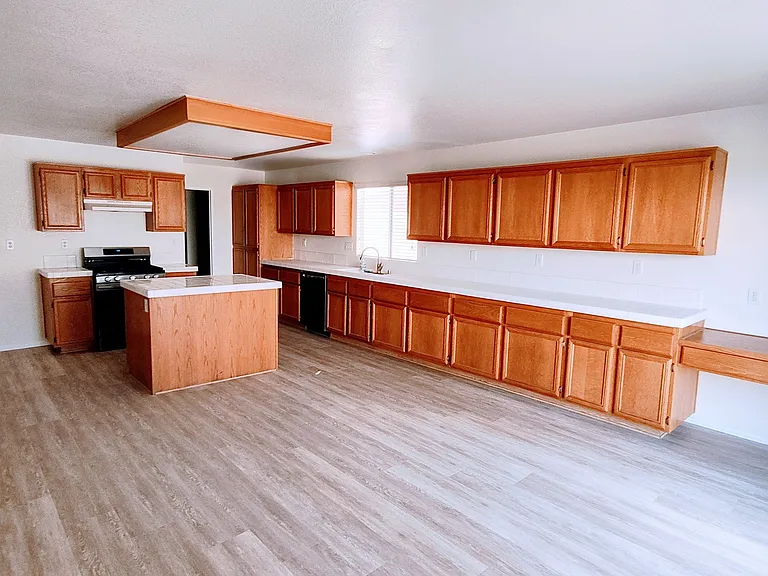 Kitchen with built-in desk