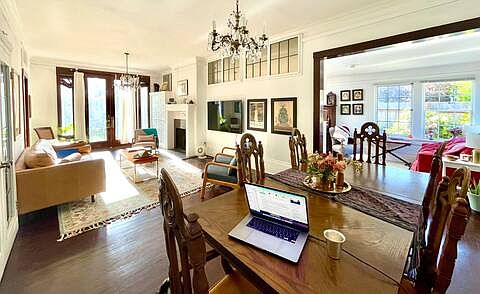 Dining area + sun room