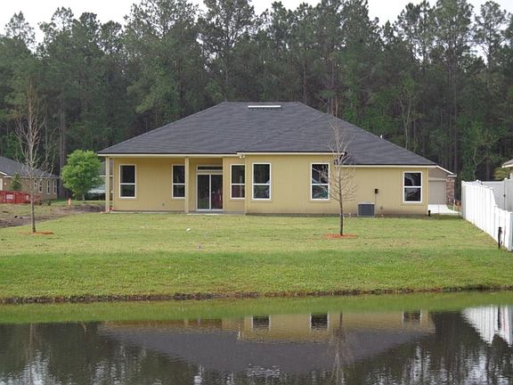 Back porch pond view