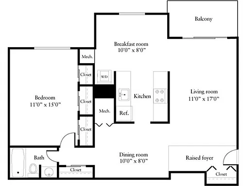 Floor plan A2A Classic