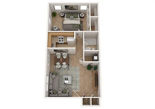 Floor plan One Bedroom